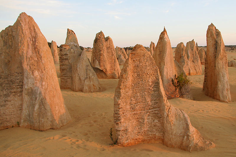 Pinnacles bei Sonnenuntergang