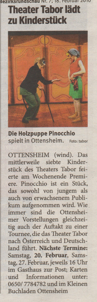 Pinocchio - Theater Tabor