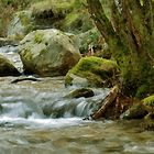 ...pintando el agua...