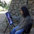 Pintor en el Parc Guell