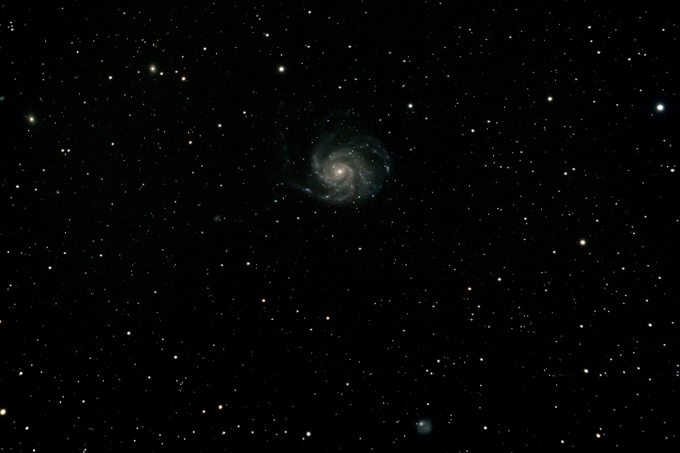 Pinwheel- oder Feuerrad- Spiralgalaxie M101 im Sternbild Großer Bär