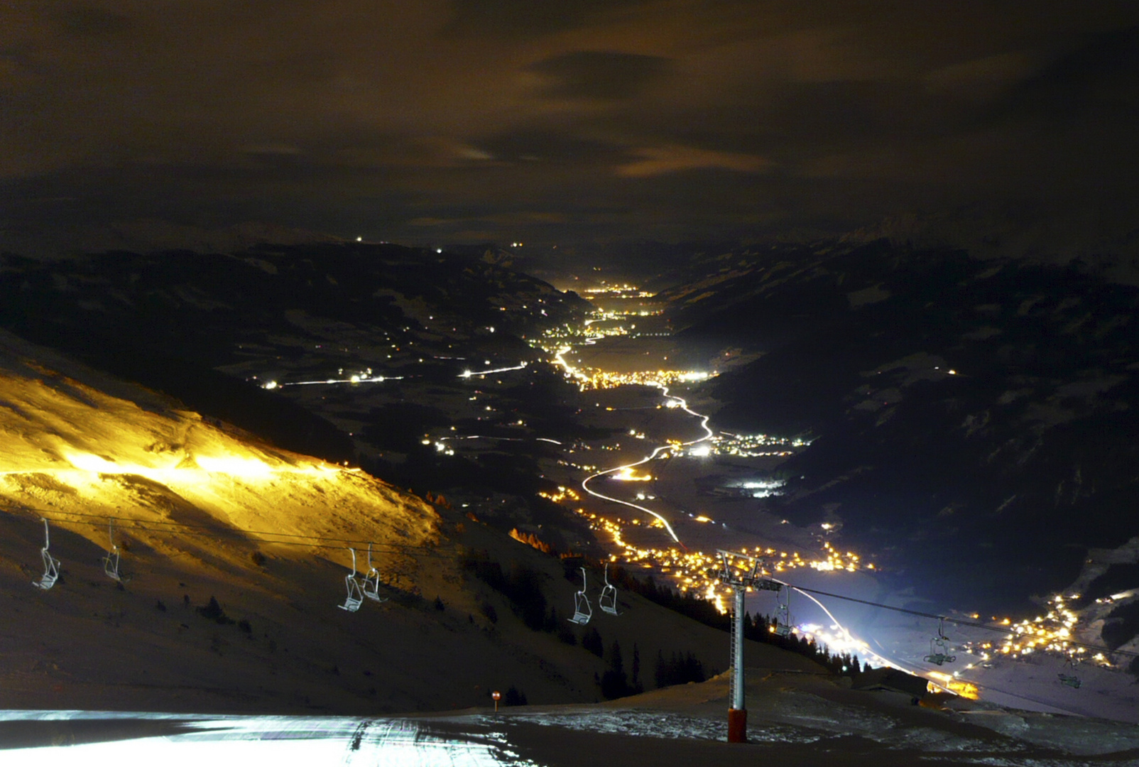 Pinzgauer Salzachtal bei Nacht