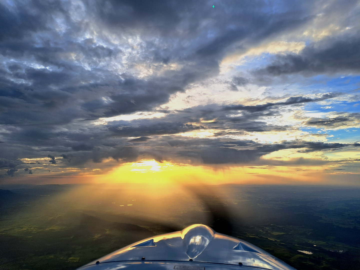  Pioneer Aircraft - und Sonnenuntergang im Allgäu  2023