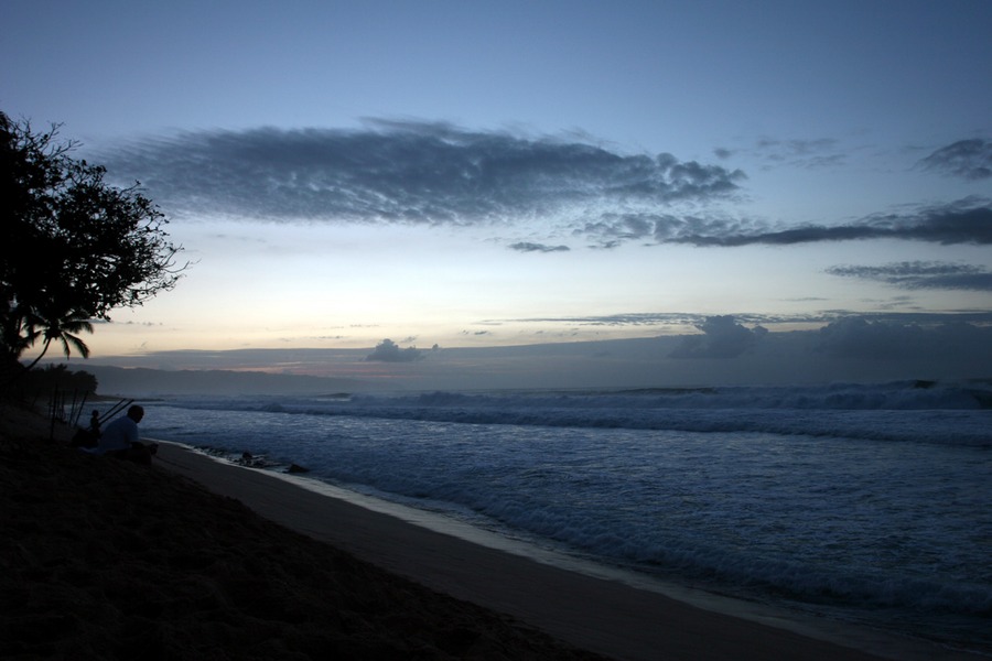 Pipeline Beach after Sunset