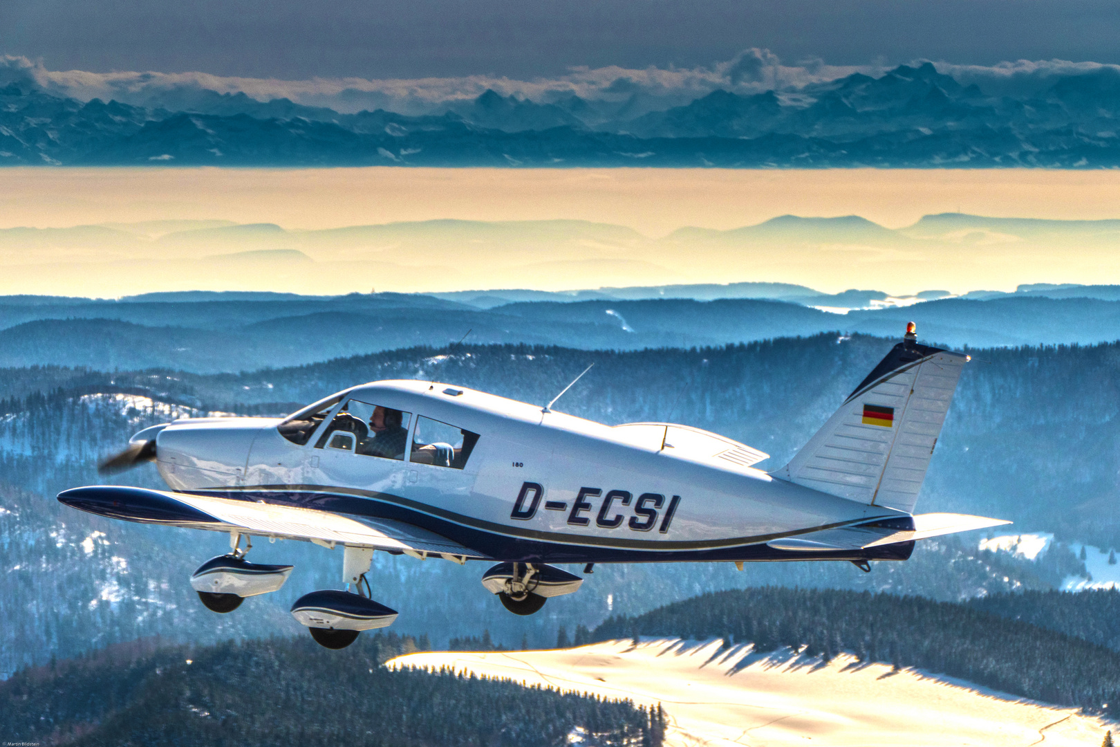 Piper über dem Schwarzwald