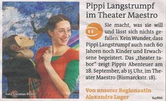 Pippi Langstrumpf im Theater Maestro