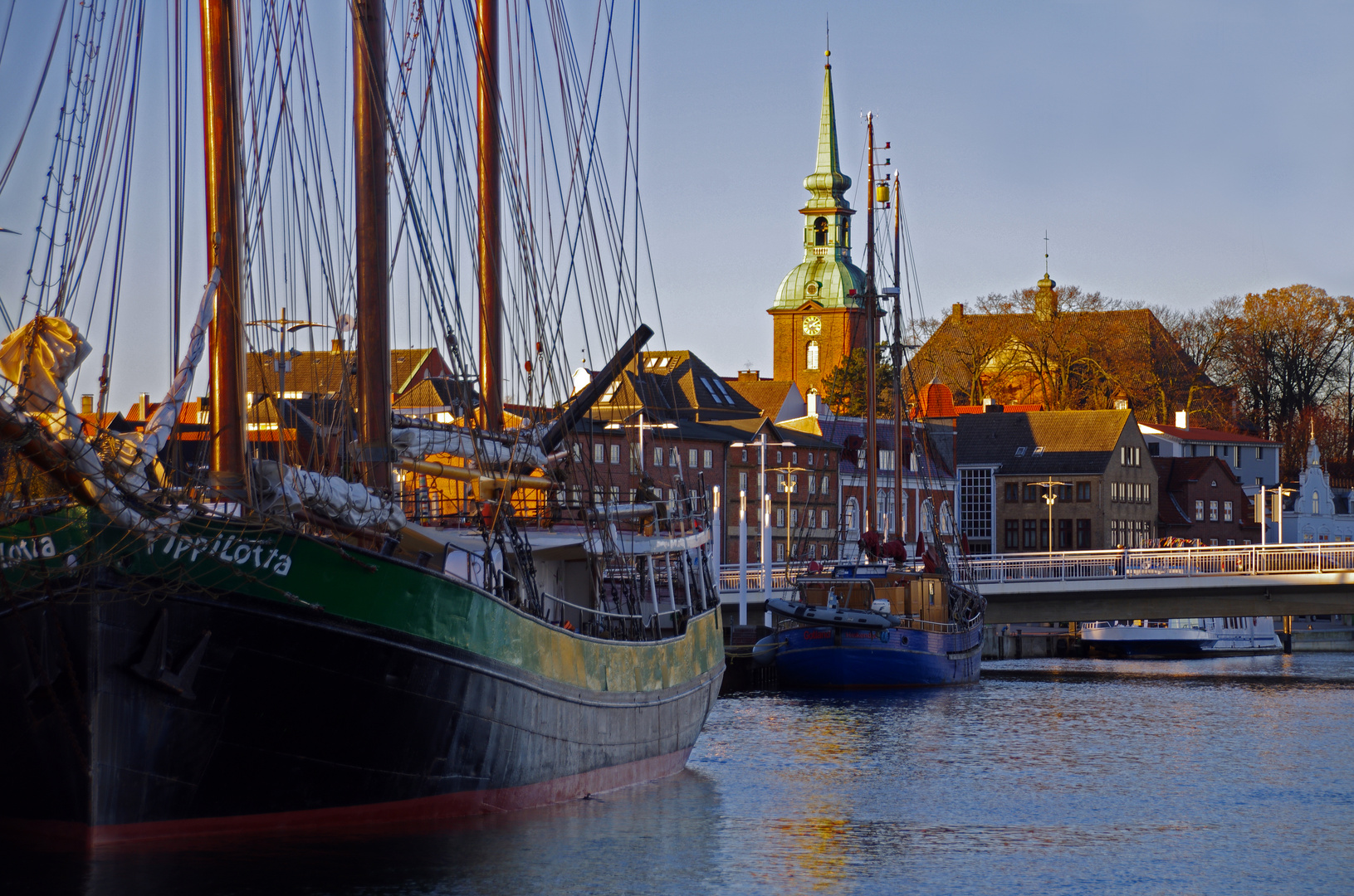 Pippilotta im Hafen von Kappeln