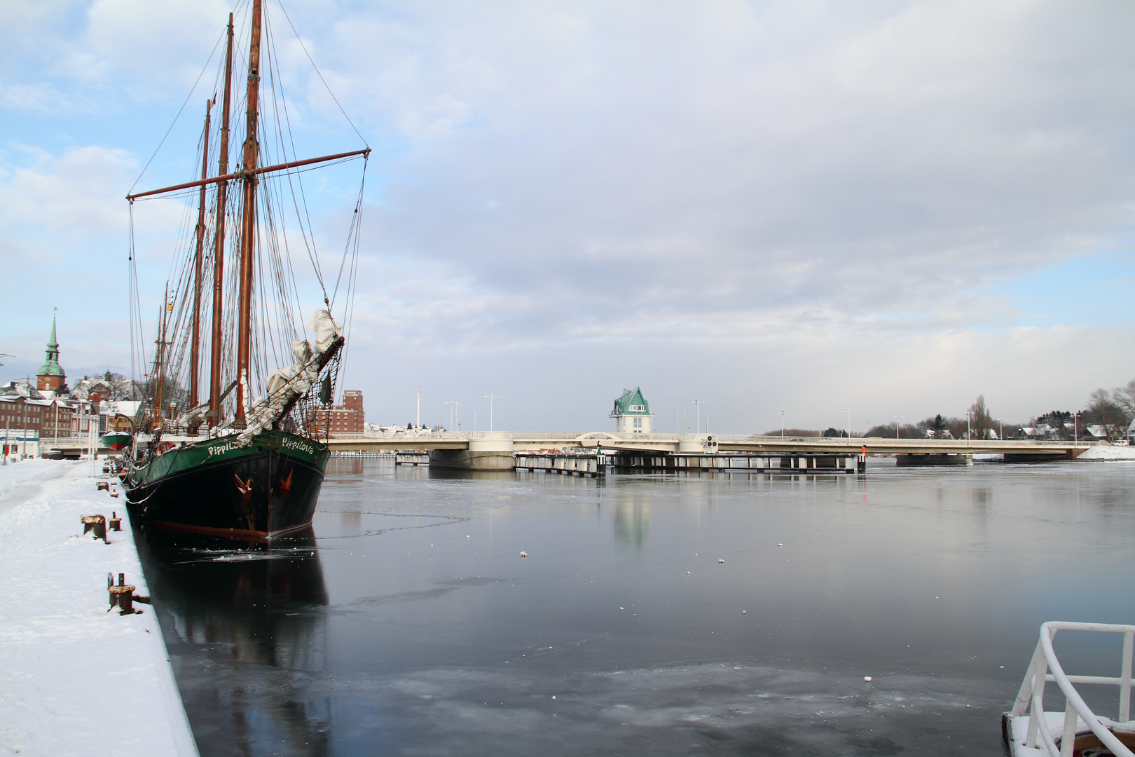 Pippilotta, Segler, Dreimaster im Museumshafen von Kappeln an der Schlei