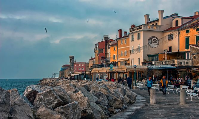 Piran, Uferpromenade