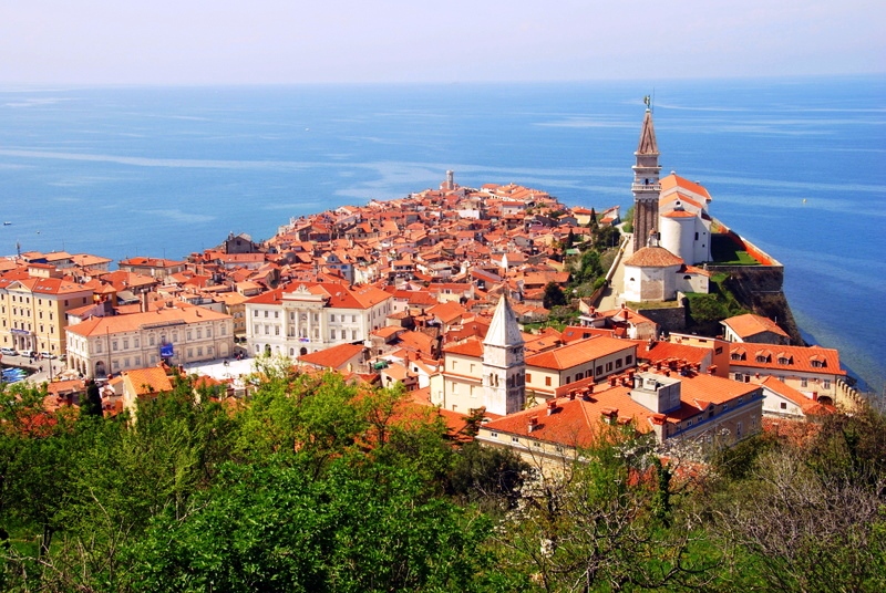 Piran von der Burg aus