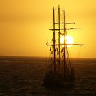 Piraten im Sonnenuntergang