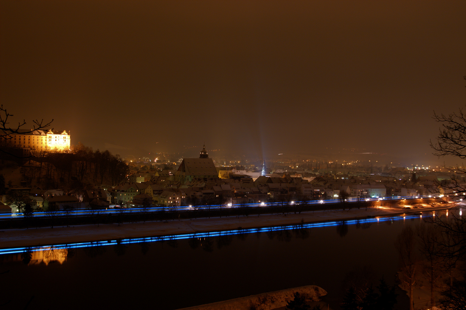 Pirna bei Nacht