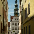 Pirna, Blick durch die Kirchgasse