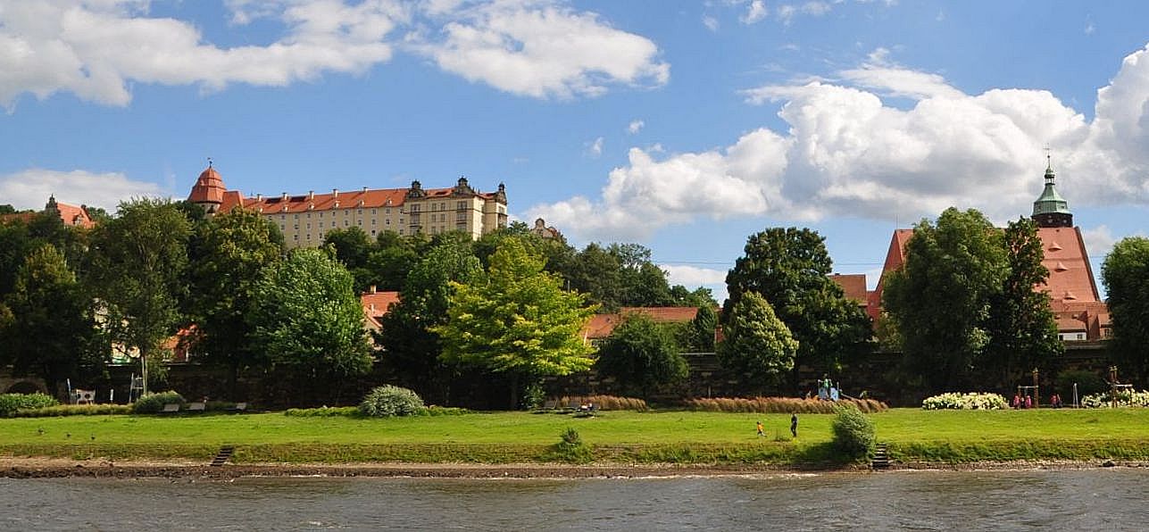 Pirna von der Elbe