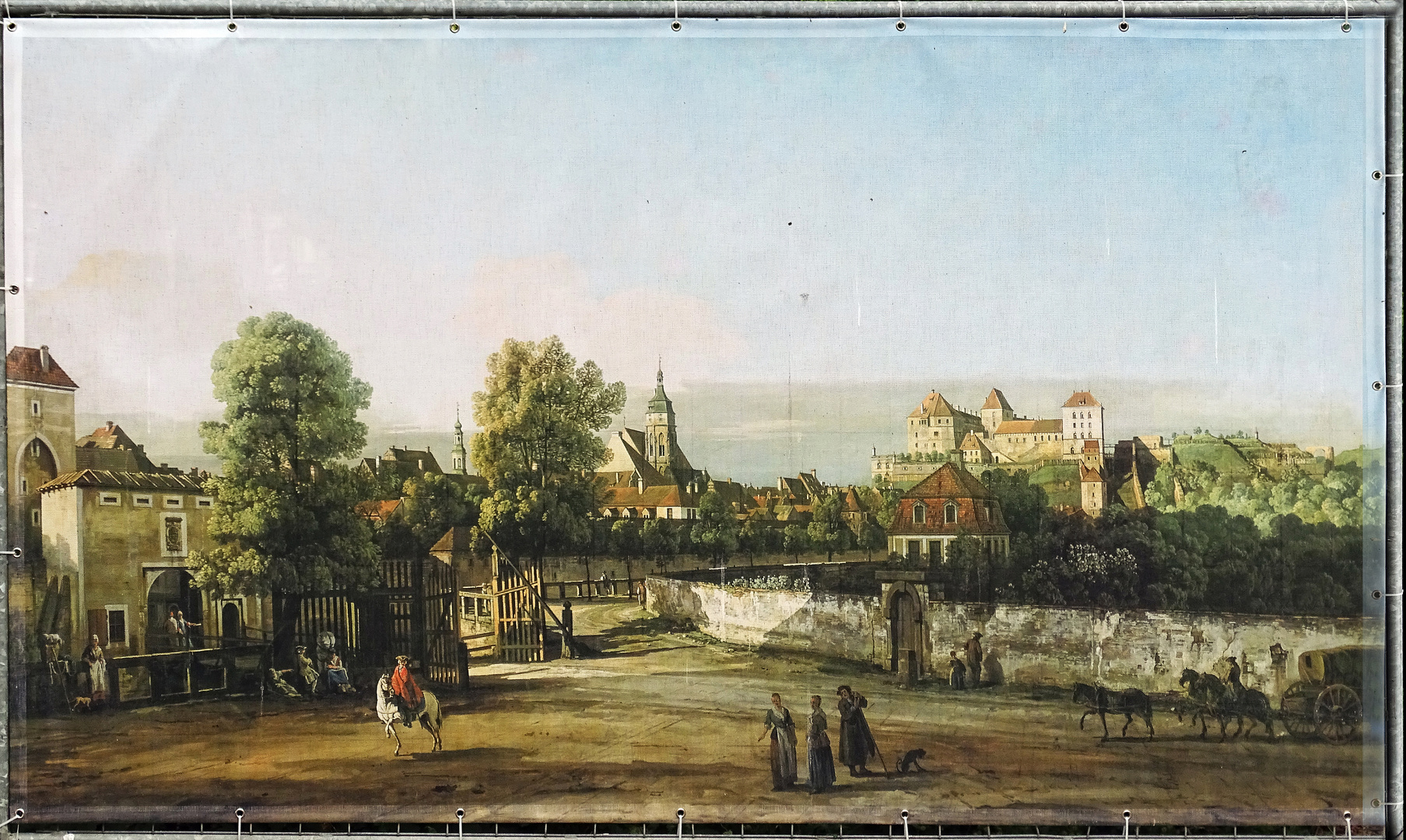 Pirna von Westen mit dem Dohnator - Bernardo Bellotto (1721 - 1780)