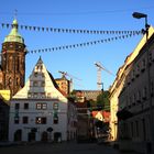 Pirnaer Markt im Abendlicht