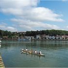 Pirogue à balancier sur l’Adour à Bayonne