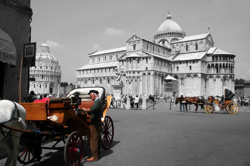 Pisa, antichi mezzi di locomozione.