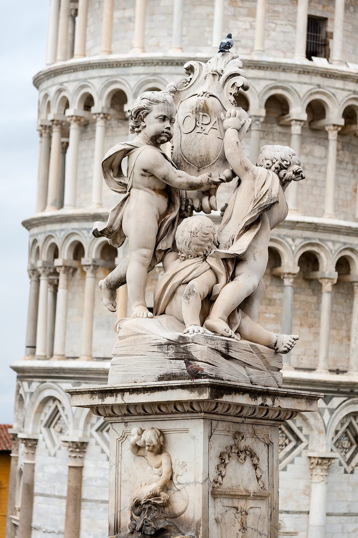 Pisa - Detail of the Leaning Tower