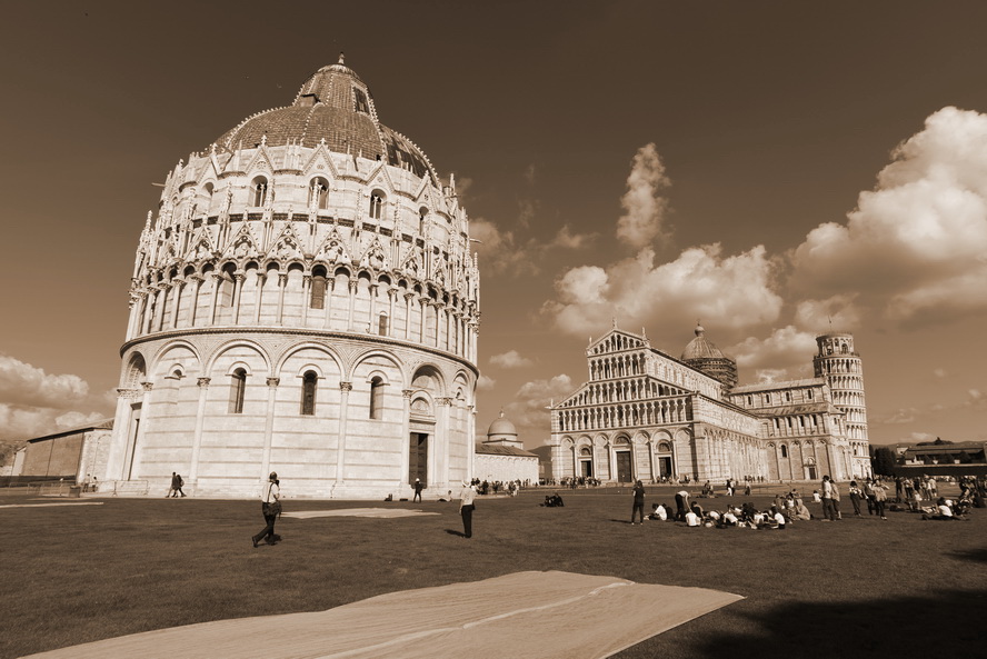 pisa, sepia edit