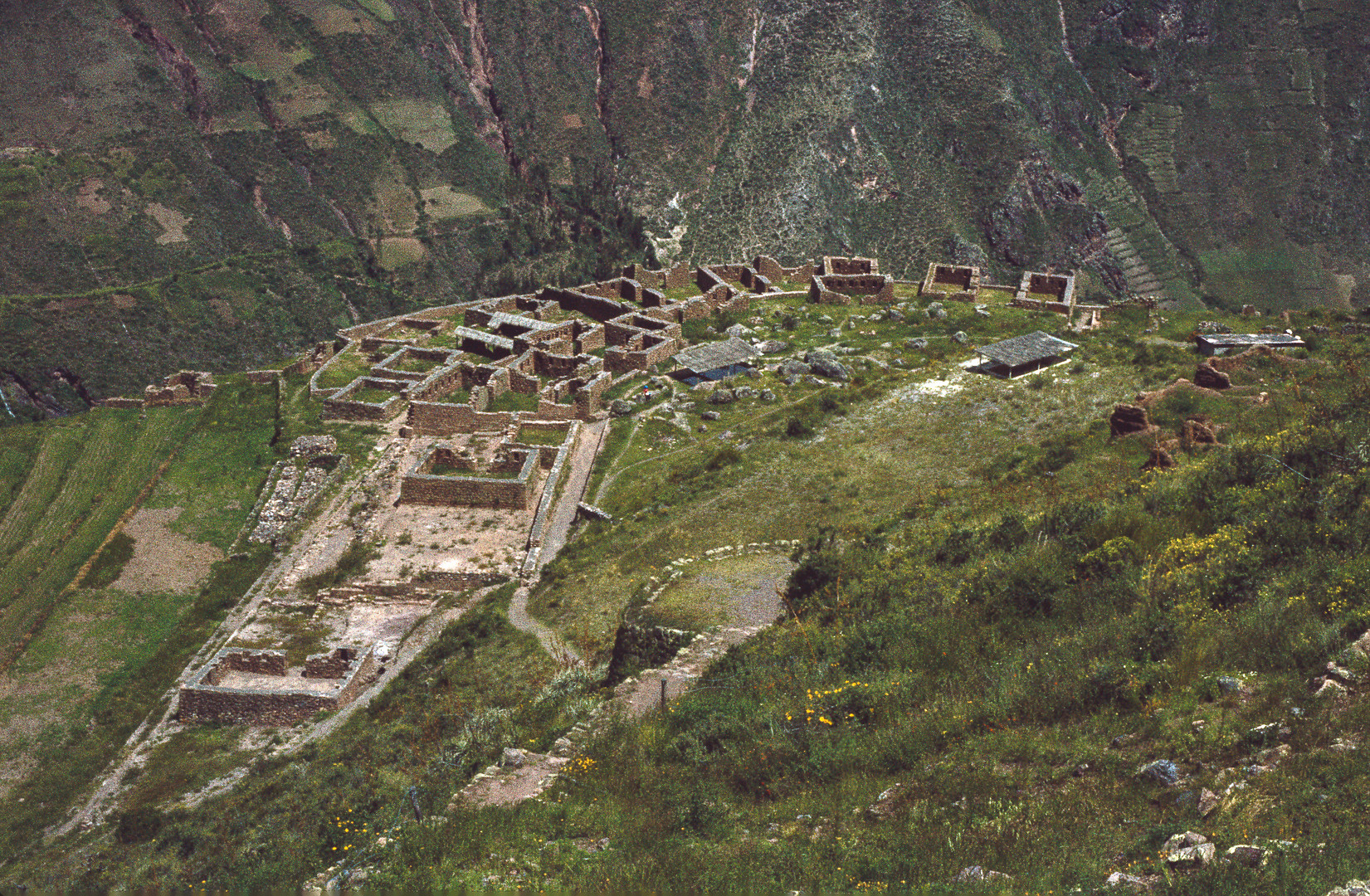 Pisac - Ansicht der Festungsanlage