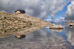 Pisciadu See und Hütte