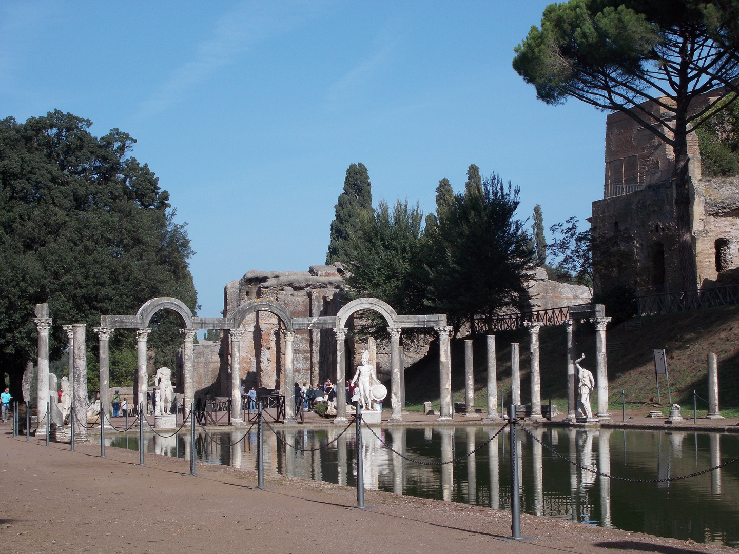 Piscina alla Villa Adriana a Tivoli