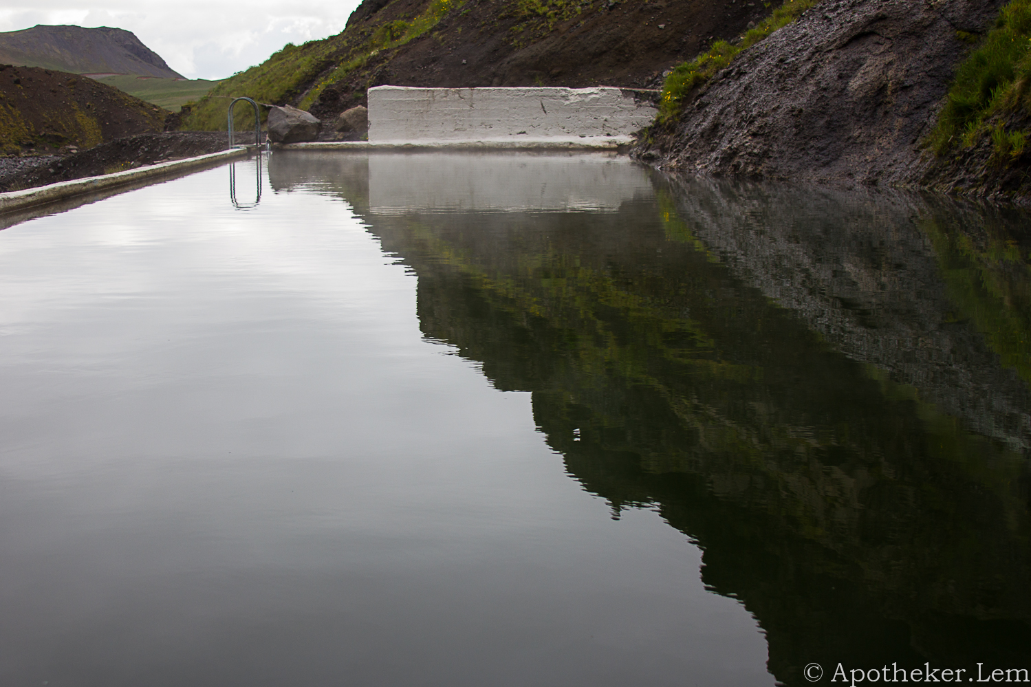 Piscine naturelle en Islande