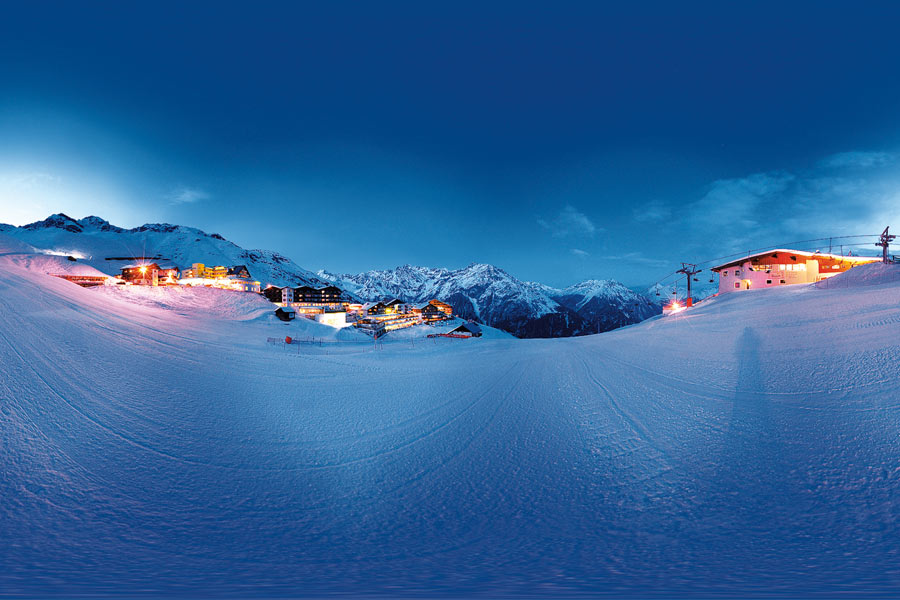 Pistenpanorama in Hochsölden