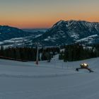 Pistenpräparation im Skigebiet Garmisch-Classic