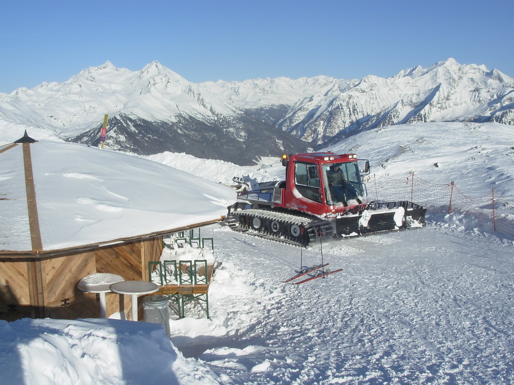 Pistenraupe auf dem Speikboden (Südtirol / Italien)