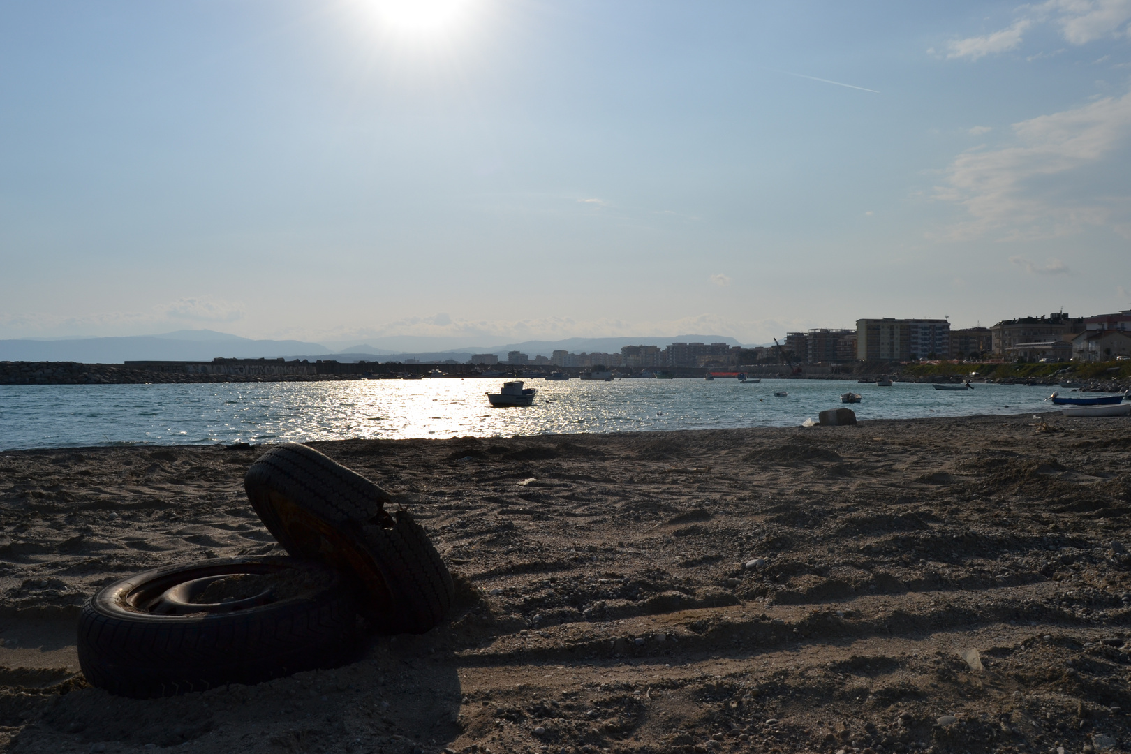 Pit stop in spiaggia