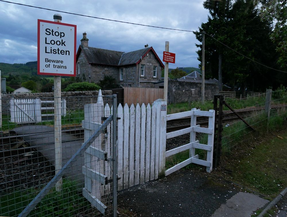 Pitlochry Bahnübergang