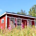 Pitoreske Gartenhütte in herrlicher Landschaft.