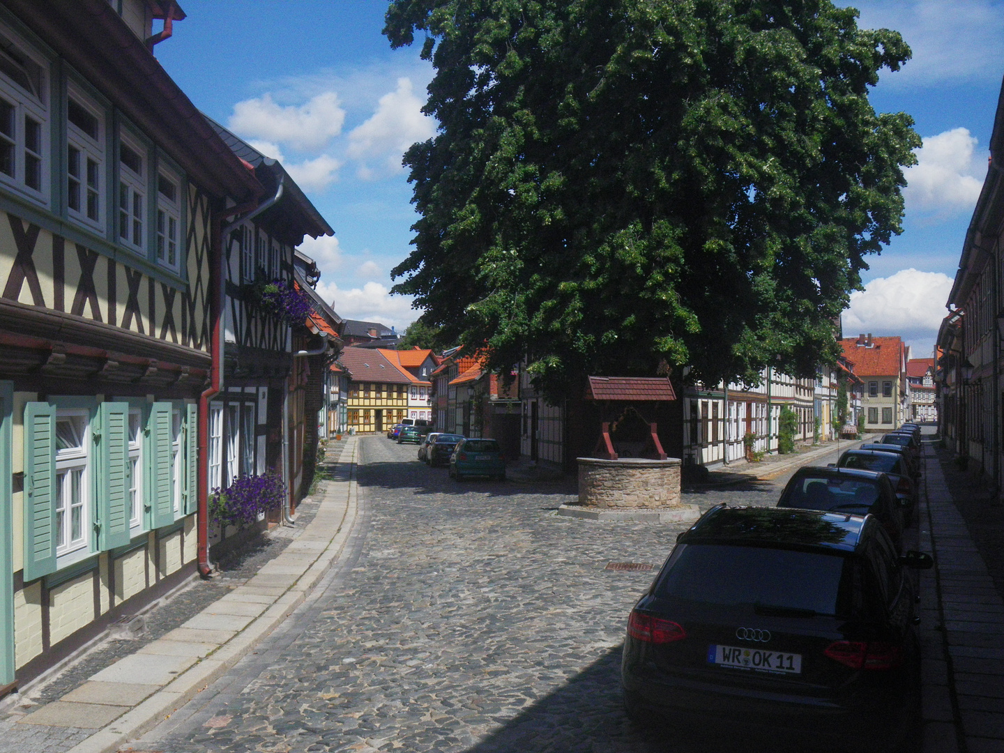 Pittoreske Fachwerkecke in Wernigerode