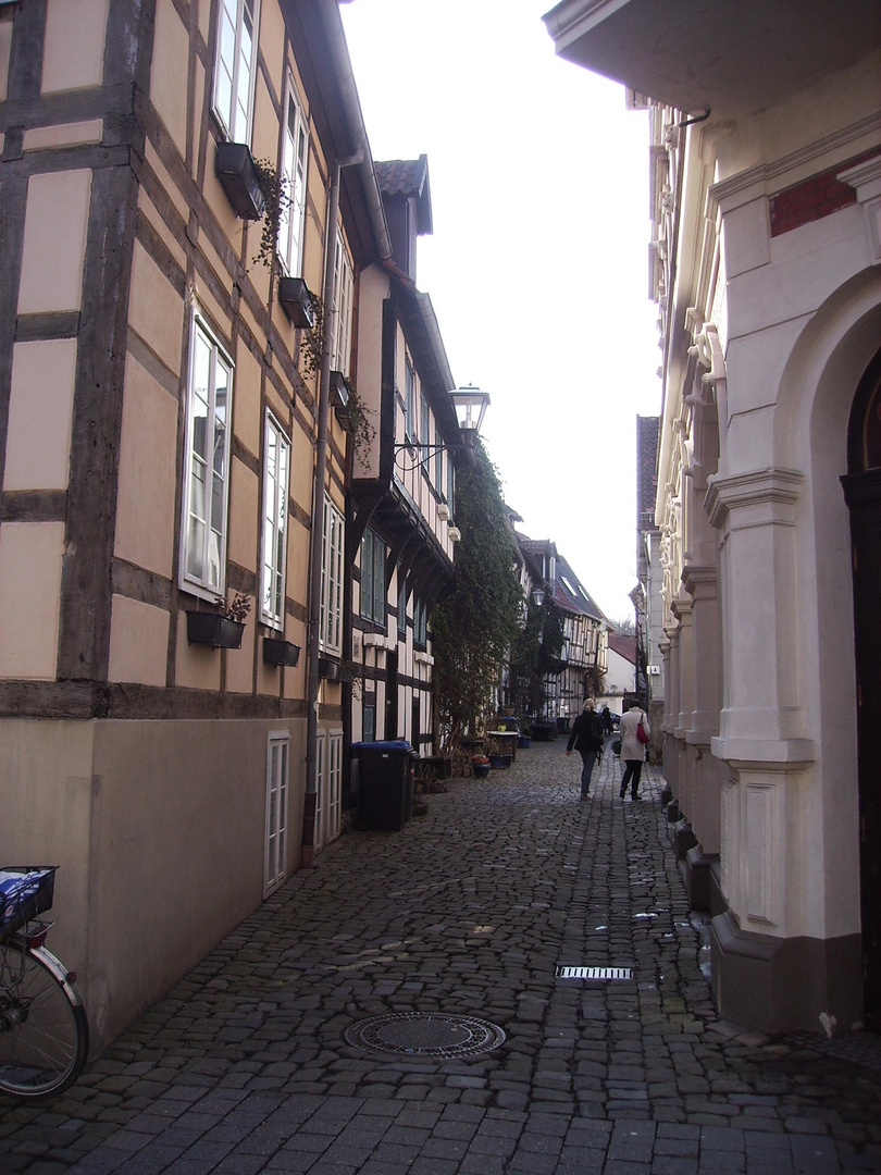 pittoreske Gasse in Detmold