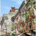 Pittoreske Häuserfront aus Taormina (Sizilien)