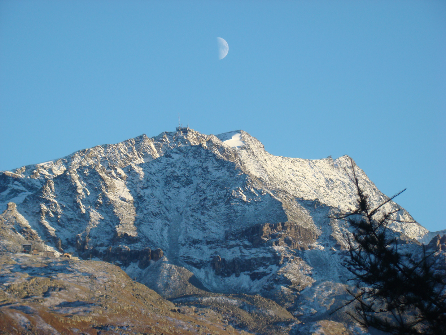 Piz Corvatsch in der Abenddämmerung