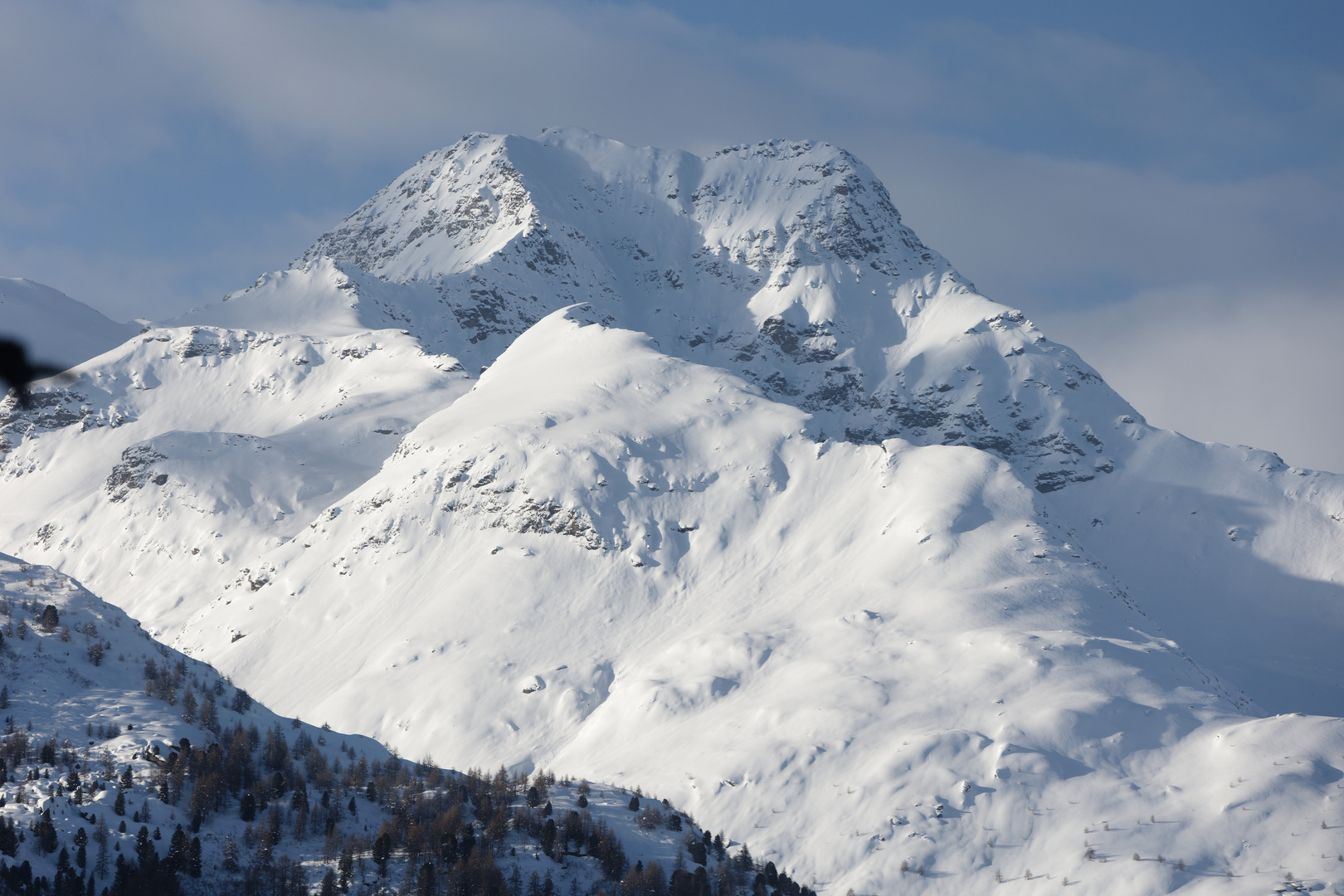 Piz de la Margna 3158 m, Oberengadin nach über 150 cm Neuschnee