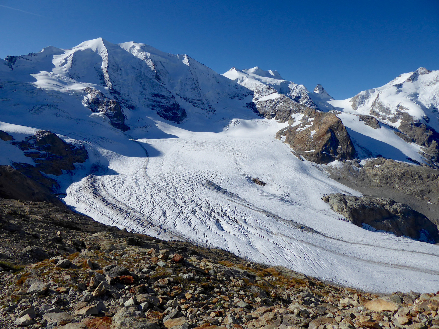 Piz Palü und Pers Gletscher