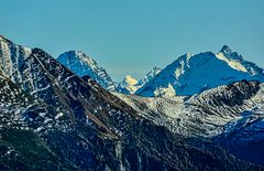 Piz Zupo mit Biancograt und Piz Bernina