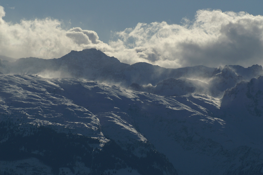 Pizol, ein tolles Skigebiet, nur heute sehr ungemütlich