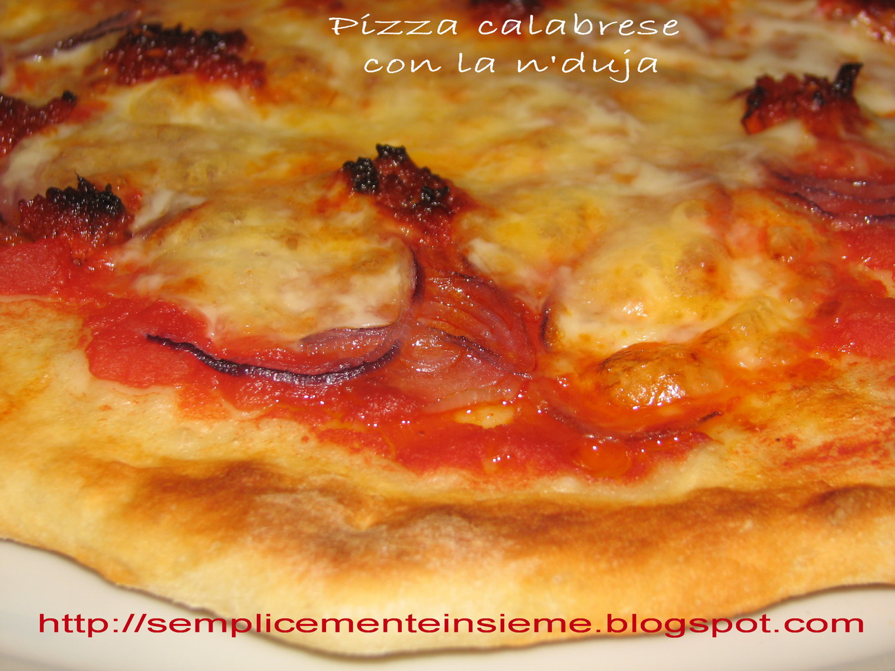 Pizza calabrese con la n'duja