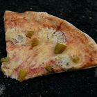 Pizza Vulcano auf Straßenbelag