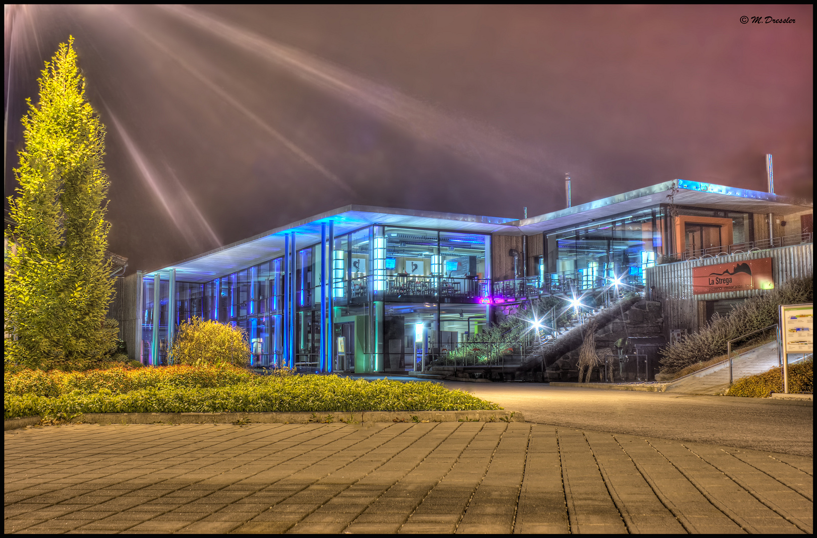 Pizzeria Bischofswiesen by Night