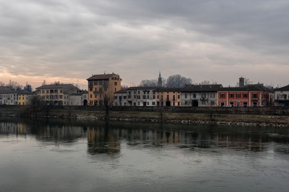 Pizzighettone sul fiume Adda