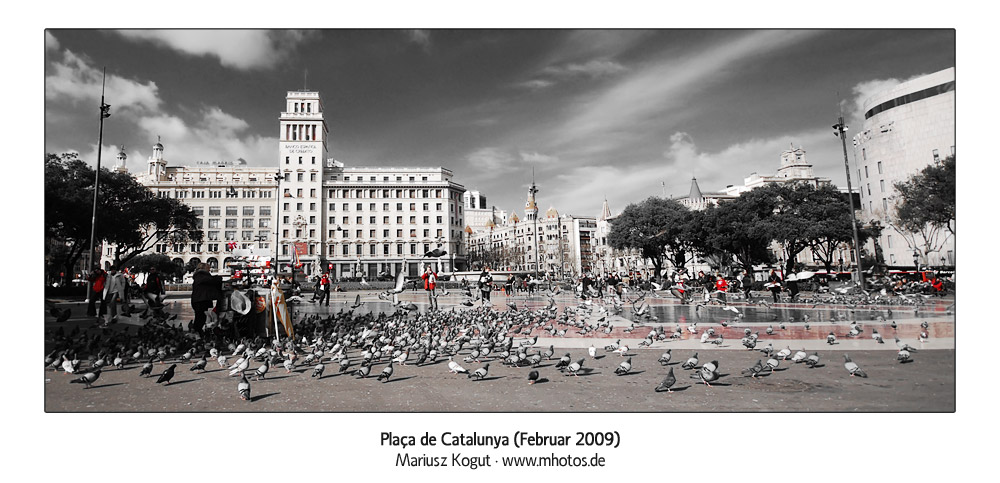 Plaça de Catalunya in Barcelona