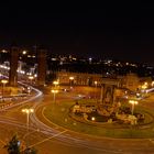 Placa Espanya at night