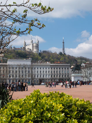 Place Bellecour & Basilique de Fourvière