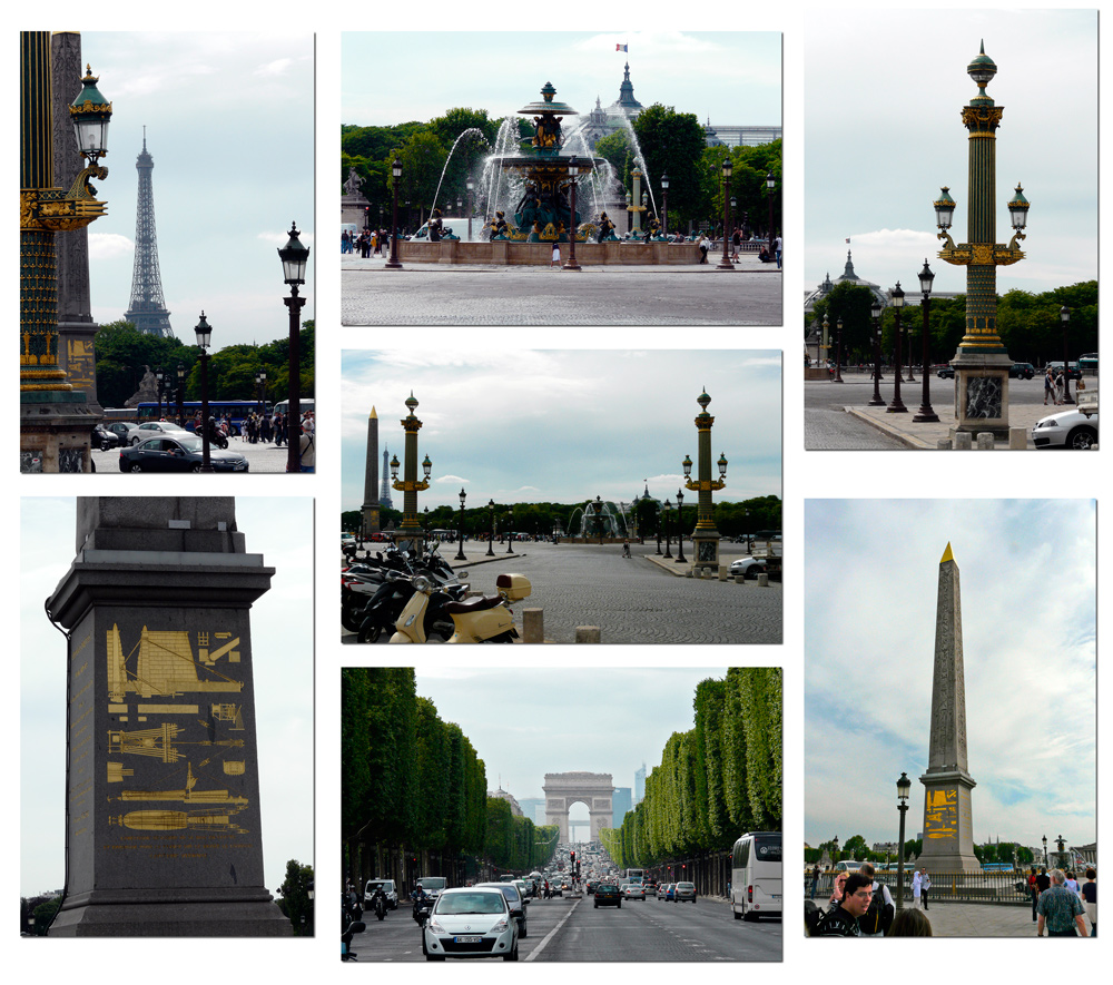 Place de la Concorde - Champs-Élysées- Triumpfbogen